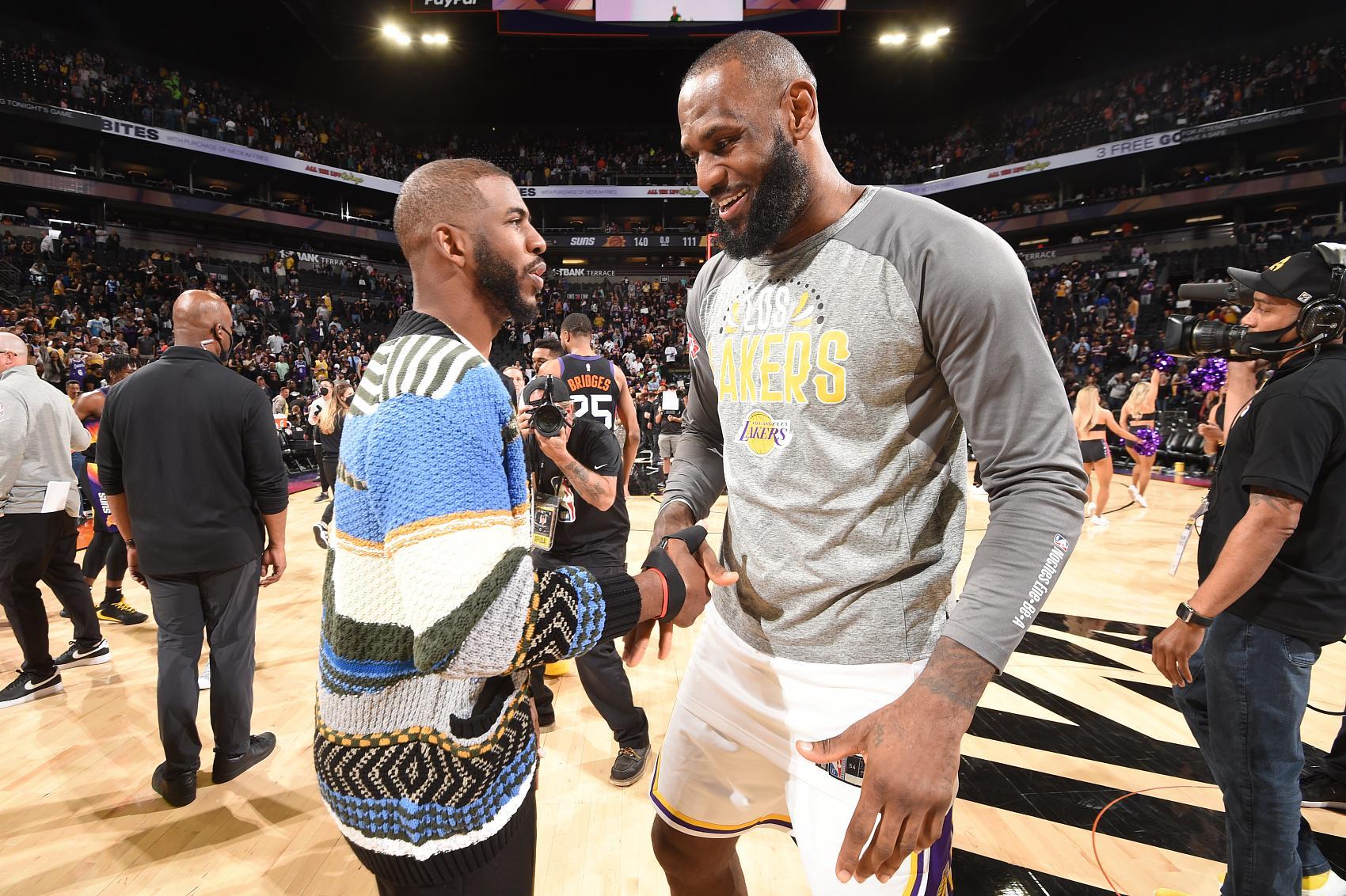 詹姆斯与NBA史上35.6%的球员同场竞技过 名列历史第一 保罗第二